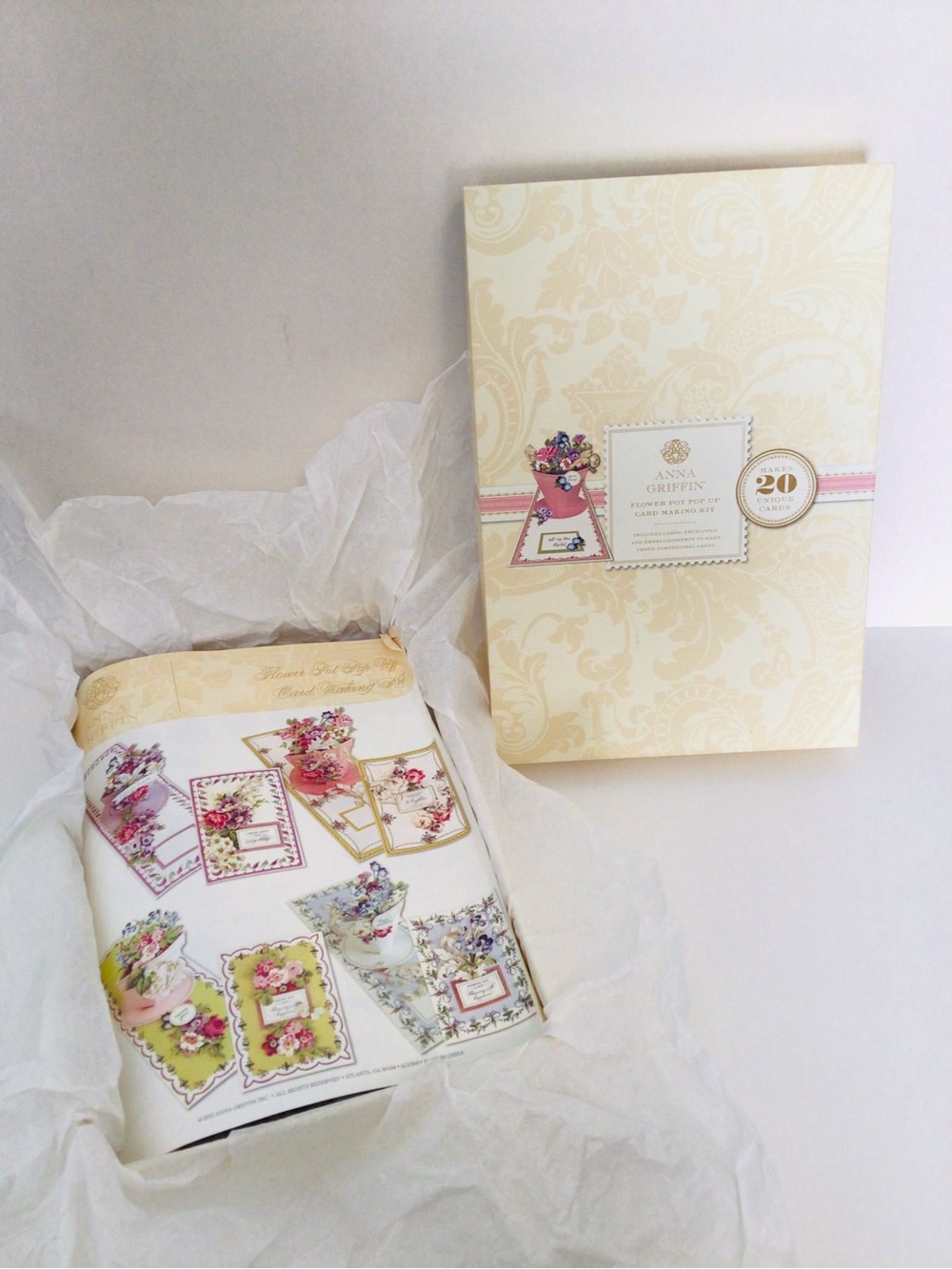 Anna Griffin Flower Pot Pop Up Card Kit AG1260 Makes 20 Cards COMPLETE UNUSED - Picture 16 of 16